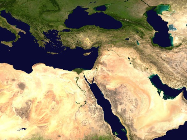 NASA's Visible 
      Earth: Blue Marble (Middle East)